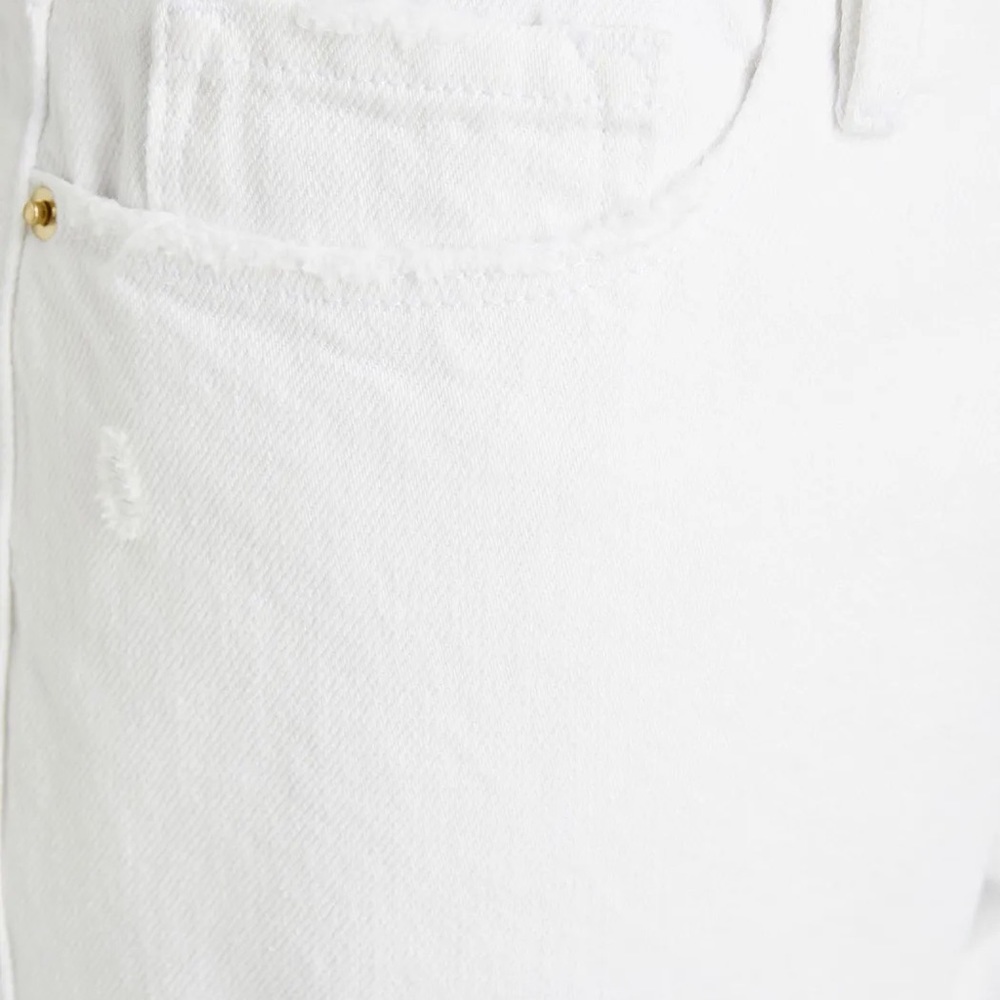 FRAME NWOT Le Garçon Straight Leg Distressed Rolled Cuff Boyfriend Jeans SZ 25 - Picture 4 of 15
